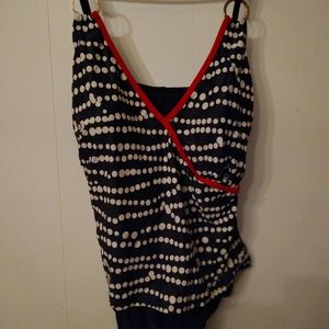 Bathing suit poka Dot plus size